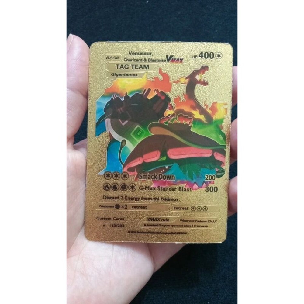 Gold Venusaur Charizard Blastoise